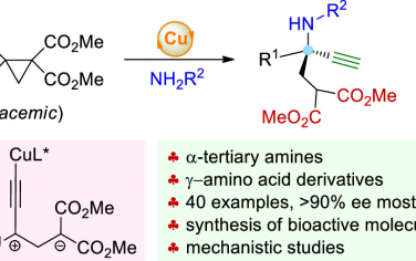 JACS：Cu催化1,1,2,2-四取代環丙烷不對稱開環合成α-季碳有機胺